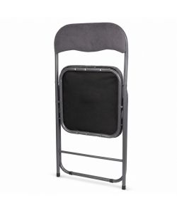 Domo Mea Sedia Pieghevole Velvet Grigio - Confortevole e Salvaspazio