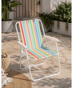 Domo Mea Spiaggina Poltrona Multicolor Pieghevole - 47x53x75 cm