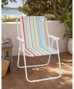 Domo Mea Spiaggina Poltrona Multicolor Pieghevole - 47x53x75 cm