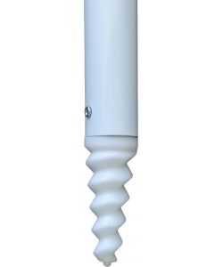 Ombrellone Antivento da Giardino 220 cm con Camino Struttura in Ferro Verde e Blu - Dr. C