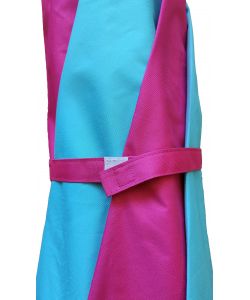 Ombrellone Antivento da Giardino 220 cm con Camino Struttura in Ferro Verde e Blu - Dr. C