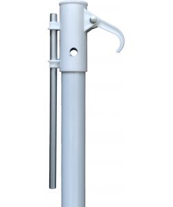 Ombrellone Antivento da Giardino 220 cm con Camino Struttura in Ferro Verde e Blu - Dr. C