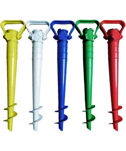 Dr. C Picchetto Trivella Plastica Ombrellone Assortiti 5 cm x 42 cm