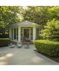 Domo Mea Salotto da Giardino Best Green - Divano Poltrone Tavolino Textilene Verde