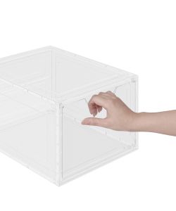 Domo Mea Set 2 Portascarpe 34x25x18,4 cm - Scarpiera Trasparente