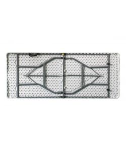 DR.C Tavolo Catering Pieghevole Bianco 180x70 cm - Facile Trasporto