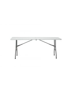 DR.C Tavolo Catering Pieghevole Bianco 180x70 cm - Facile Trasporto