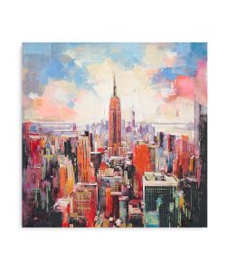 Domo Mea Dipinto Decorativo su Tela - Manhattan - 45 x 45 cm