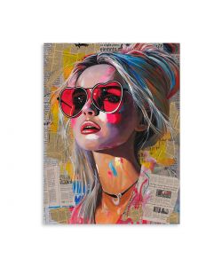 Domo Mea Dipinto Decorativo su Tela - Ragazza - 90 x 120 cm