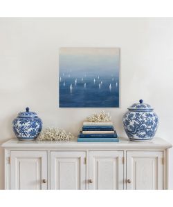 Domo Mea Dipinto Decorativo Su Tela - Barche a Vela - 45 x 45 cm