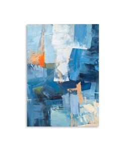 Domo Mea Dipinto Decorativo su Tela - Blue Creativo - 70 x 100 cm