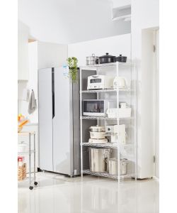 Domo Mea Scaffale Bianco 5 Ripiani 30x75x150 cm per Casa e Ufficio