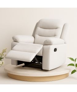 Domo Mea Poltrona Comfort Reclinabile Greige 98x95x103 cm Tessuto Idrorepellente