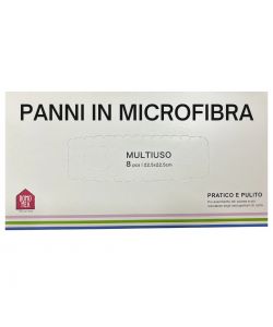 Panni in Microfibra Multiuso 8 pz - 22,5x22,5 cm
