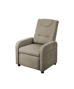 Domo Mea Poltrona Reclinabile Emily Tortora con Poggiapiedi Integrato