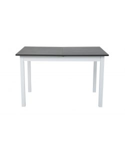 Domo Mea Tavolo da Pranzo Allungabile Antracite e Bianco 118x74xH73cm
