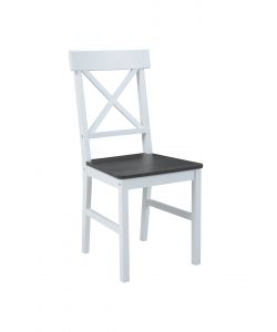Domo Mea Sedia Dining Smoke Grey e Bianca - Design Moderno 42,5x46,5cm