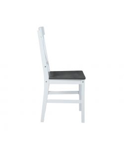 Domo Mea Sedia Dining Smoke Grey e Bianca - Design Moderno 42,5x46,5cm