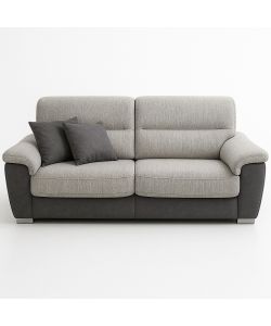 Divano Flora 3 posti Grigio Chiaro Antracite 210x97x95 cm