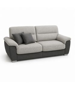 Divano Flora 3 posti Grigio Chiaro Antracite 210x97x95 cm