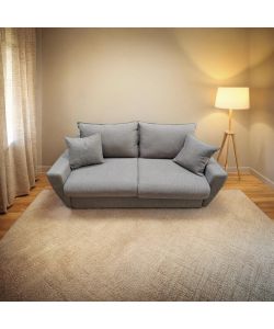 Domo Mea Divano Letto Puglia Grigio 3 Posti - 198x103x100 cm