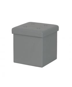 Domo Mea Pouf Pieghevole Salvaspazio - Grigio - 38x38x38 cm