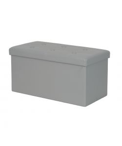 Domo Mea Pouf Pieghevole Salvaspazio - Grigio - 76x38x38 cm