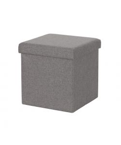 Domo Mea Pouf Contenitore Pieghevole - Grigio Scuro - 38x38x38 cm
