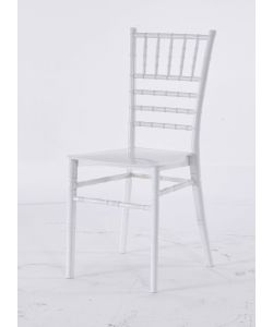 Domo Mea Sedia Bride Bianca in Resina per Cerimonie 41,2x49,7x89 cm