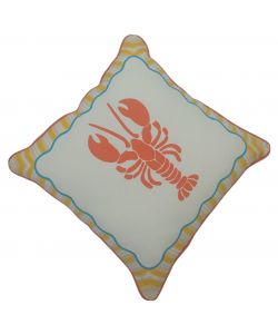 Domo Mea Cuscino Decorazione Astice 45x45cm per Interni ed Esterni
