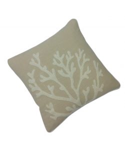 Domo Mea Cuscino Decorativo Beige 45x45 cm Motivo Corallo Morbido