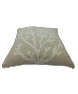 Domo Mea Cuscino Decorativo Beige 45x45 cm Motivo Corallo Morbido