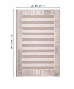 Domo Mea Tappeto Outdoor Beige 120x180 cm in Polipropilene Riciclato