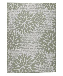 Domo Mea Tappeto Outdoor Verde/Naturale 120x180 cm Floreale Decorativo