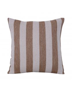Domo Mea Cuscino Decorativo Beige 45x45 cm Rigato Sfoderabile Outdoor
