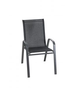 Domo Mea Sedia Eden da Esterni Textilene Grigio Scuro 55x75x93,5 h cm