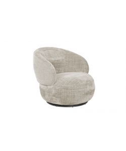 Poltrona Cleo girevole beige 74x83x69 cm design moderno interno