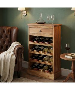 Beverly Cantinetta in Legno di Mogano Marrone 50x22x77,5 cm Fissa