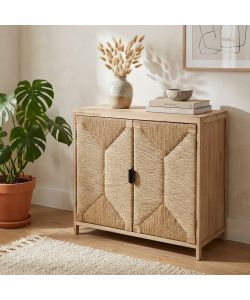Cosma Mobiletto 2 Ante in Legno Marrone Chiaro 74x35x70.5 cm