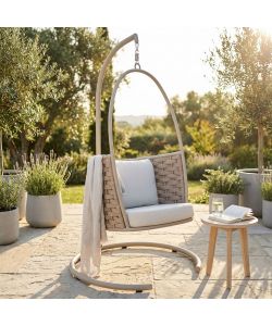 Cosma Dondolo Takamaka Beige 83x79x143 cm con Cuscini Idrorepellenti