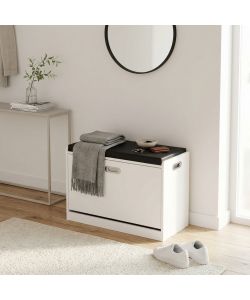 Cosma Scarpiera Jacklyn Bianco 60x29.5x48 cm Legno Moderno Fisso