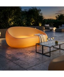 Cosma Lepus Divano Luminoso Giallo 180x88x86 cm per Esterni e Interni