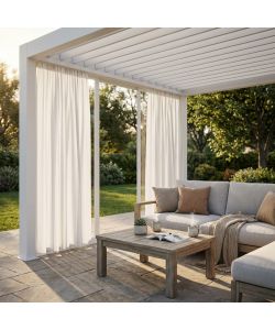 Tenda da Interno 3m Bianco Pergola Bioclimatica - Moderna Rettangolare