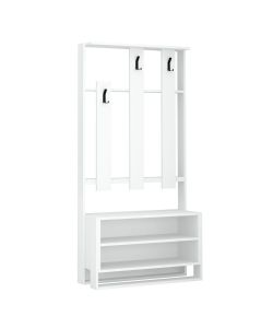 Mobile ingresso Chester bianco 90x36x180