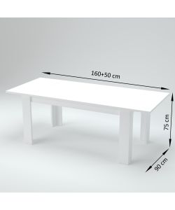 Tavolo Jesi 160 Allungabile Design Moderno Ardesia