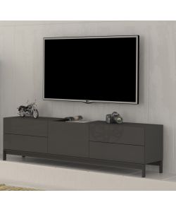 Porta Tv Moderno 1 Anta + 4 Cassetti Metis Antracite