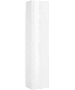 Colonna Armadio Moderno 1 Anta Battente Maruska Bianco Lucido