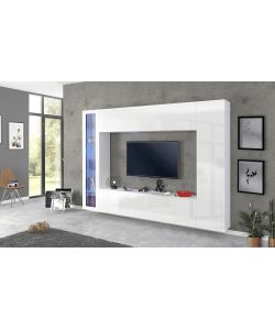 Web Furniture Soggiorno Porta TV Bianco Laccato Extra Large Moderno