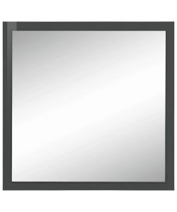 Web Furniture Specchiera moderna 60x60 cm Antracite Lucido per ingresso