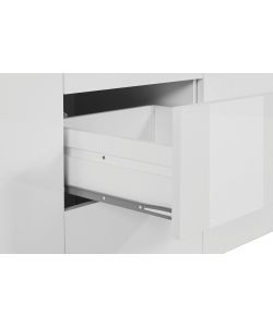 Credenza Essential Sideboard 2 Ante e 3 Cassetti 180 Bianco Laccato